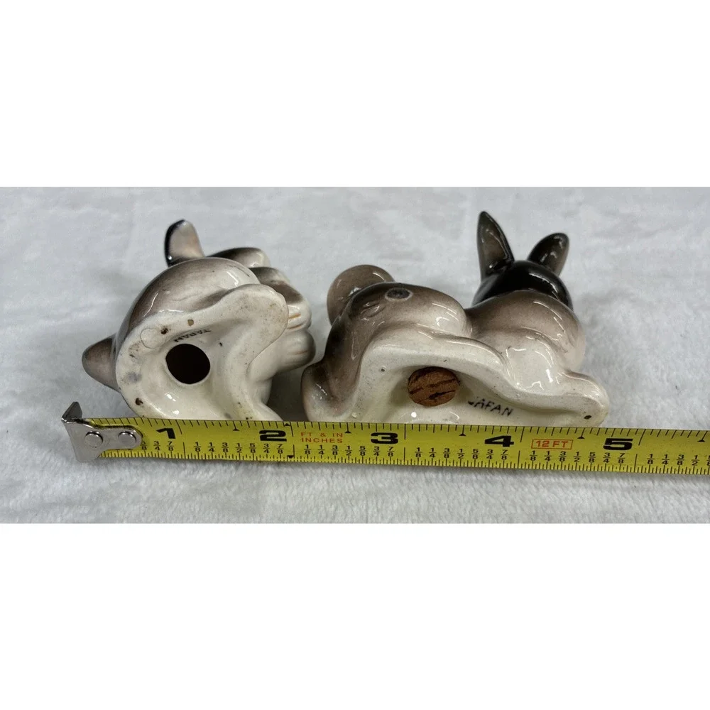 Vtg Thumper Bunny Rabbit Salt & Pepper Shakers Japan MCM Anthropomorphic Chrty